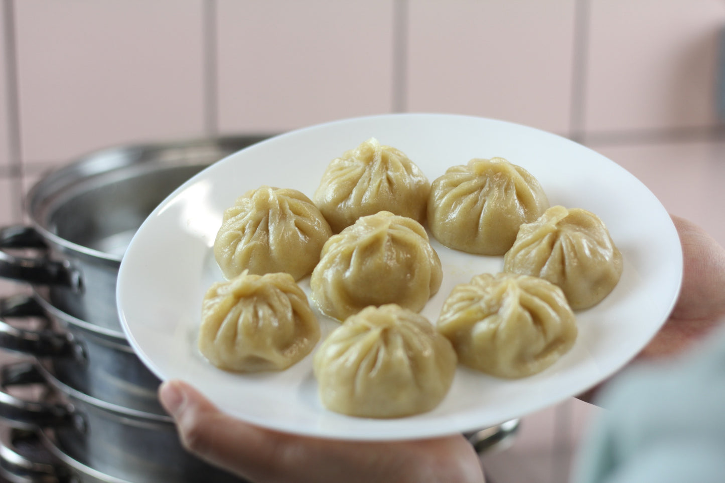 Handcrafted Frozen Chicken Dumplings (16pcs) - Authentic Nepali Momo + FREE CHUTNEY | Ready-to-Cook, Delicious Snack, Ideal for Quick Meals