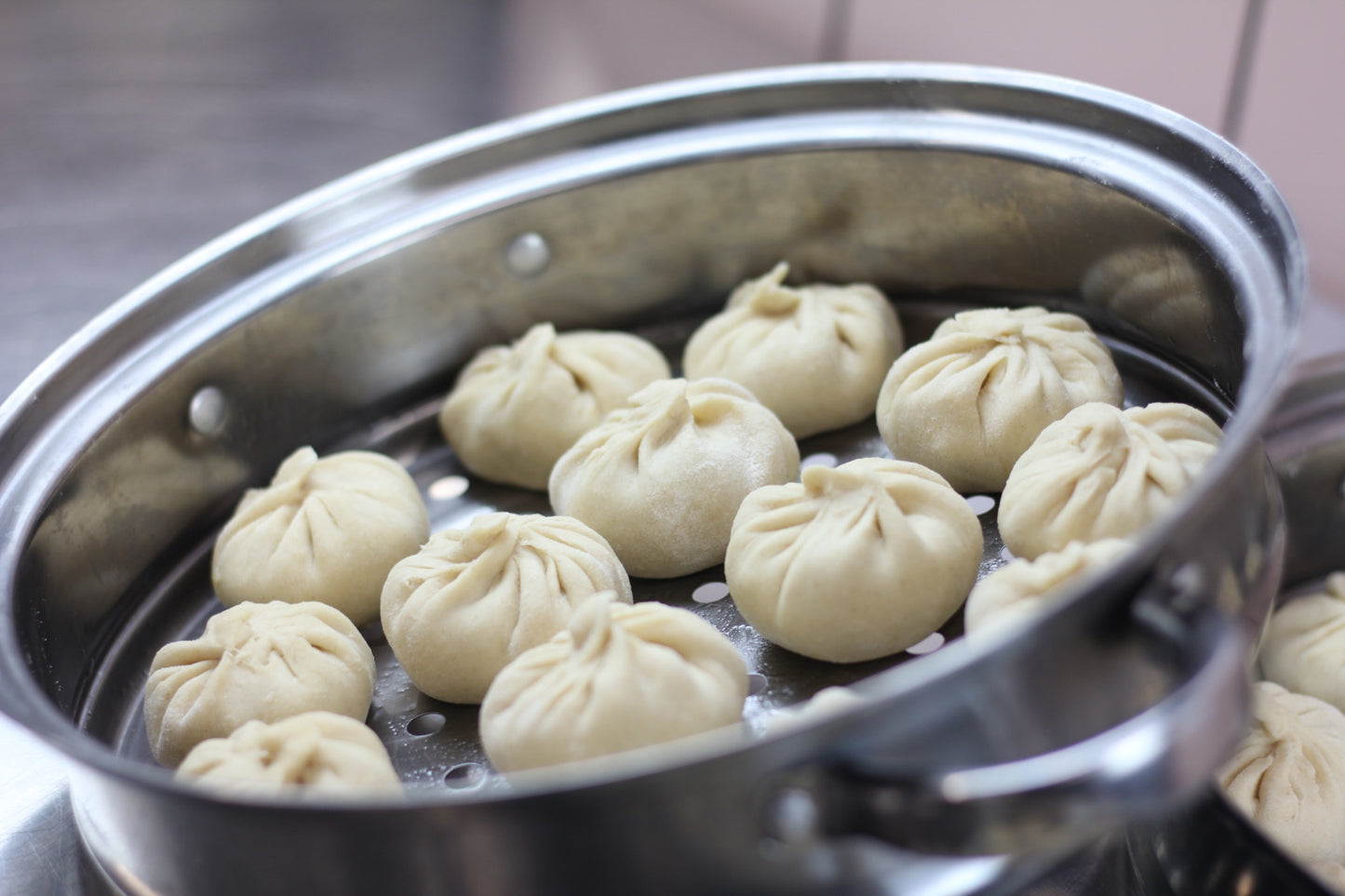 Handcrafted Frozen Chicken Dumplings (100 pcs) - Authentic Nepali Momo + FREE CHUTNEY | Ready-to-Cook, Delicious Snack, Ideal for Quick Meals