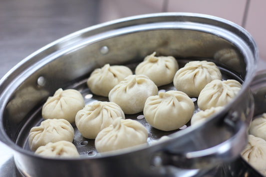 Handcrafted Frozen Chicken Dumplings (100 pcs) - Authentic Nepali Momo + FREE CHUTNEY | Ready-to-Cook, Delicious Snack, Ideal for Quick Meals